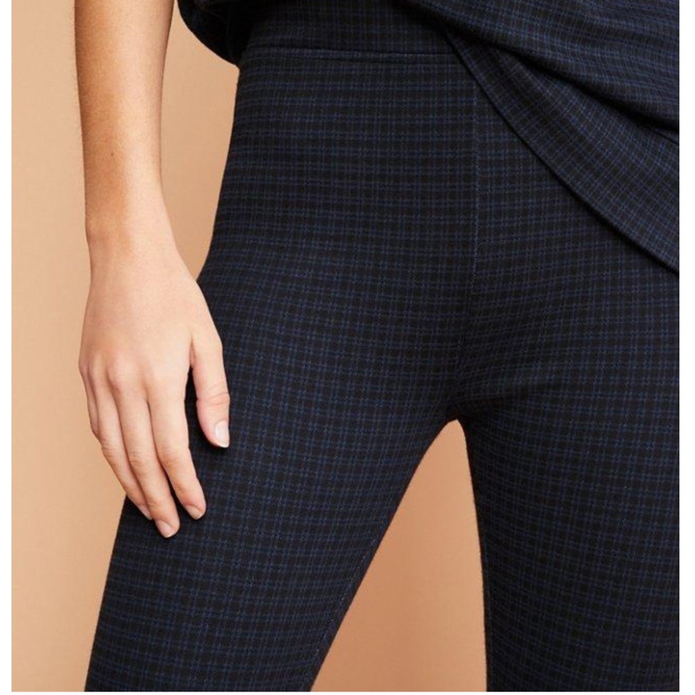 Lou & Grey Ponte Riley Blue Plaid Legging